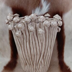 Vaas paddenstoel creme