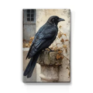 Laqueprint zwarte Kraai