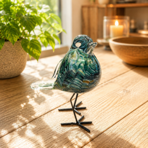 Glasvogel op pootjes gestreept